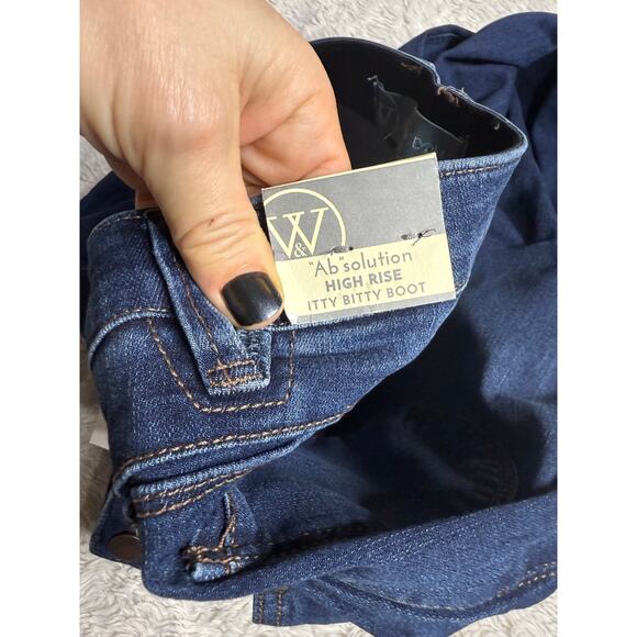 New NYDJ Jeans Women's 14 P High Rise Major Wide Leg Capri Serendipit - Picture 6 of 8